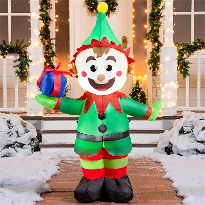 Gemmy Christmas Airblown Inflatable Outdoor Baby Reindeer , 3.5 Ft Tall ...