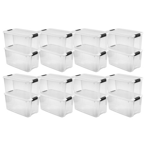 Storage Bins 40 Gallon Heavy-Duty Plastic Storage Bins, 2 Pack Container  Totes with Durable Lid and Secure Latching Buckles, Stackable, Tough  Storage