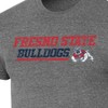 NCAA Fresno State Bulldogs Men's Gray Tri-Blend Short Sleeve T-Shirt - 3 of 3