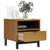 vidaXL Side Table FLAM 19.7 in.x19.7 in.x19.7 in. Solid Wood Pine - 3 of 4