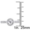 EVERLY JEWELRY | Sterling Silver 1/3 CT TW Diamond Halo Ring - 4 of 4