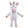 Hudson Baby Infant Girl Plush Blanket with Toy, Pink Unicorn Toy, One Size - 2 of 3