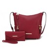 MKF Collection Lux Vegan Leather Women’s Hobo Bag with Wallet by Mia K - 2 of 4
