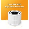 Filter-Monster 3-in-1 True HEPA Air Filter Replacement Compatible with Levoit Core 300-RF, 2 Pack Replacement Filters, 2 Pack Replacement Filters - 2 of 4