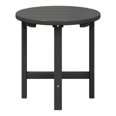 WestinTrends All-Weather Outdoor Patio Round Poly Adirondack Side Table