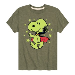 Boys' - Peanuts - Glow In The Dark Vampire Snoopy Short Sleeve Graphic T-Shirt - 1 of 4