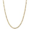 Black Bow Jewelry 4.5mm, 14k Yellow Gold, Open Concave Figaro Chain Necklace - 2 of 4