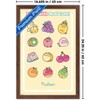Trends International Pusheen: Fruits - Cute Fruit Grid Framed Wall Poster Prints - 3 of 4