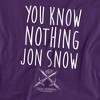Game Of Thrones You Know Nothing Jon Snow Adult T-Shirt - 2 of 4
