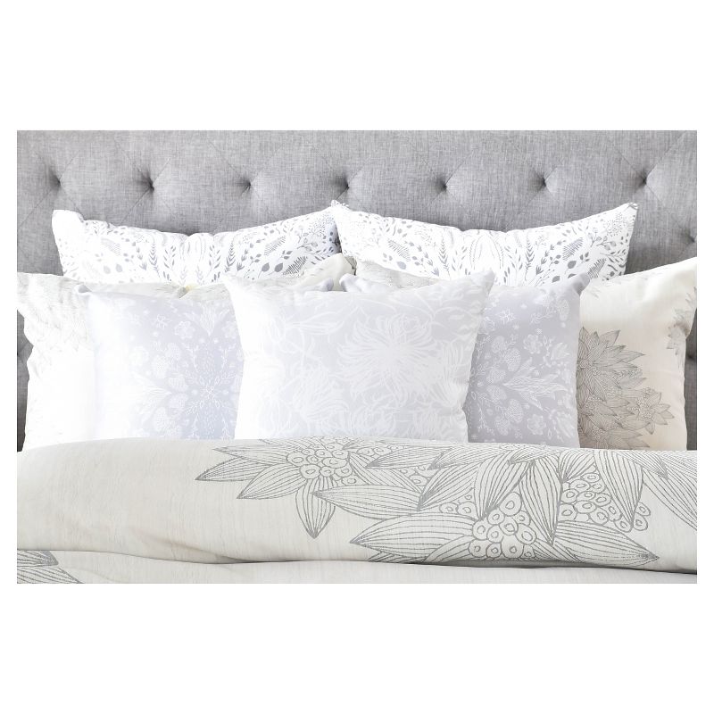 Iveta Abolina Beach Day Floral Pillow Sham Gray - Deny Designs&#174;, 3 of 6