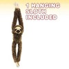 ArtCreativity Stuffed Brown Hanging Sloth Plush Toy - 3 of 4