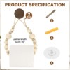 Unique Bargains Bathroom Wood Jute Rope Toilet Paper Holder 2 Pcs - 2 of 4