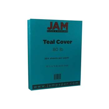 Jam Paper Basis 80lb Cardstock 8.5 X 11 50pk - Aqua Blue : Target