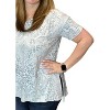 Women's Leopard Sharkbite Tee - honeyme - 2 of 2