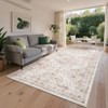 Area Rug 5x7 Vintage Floral Living Room Rug Non Slip, Soft Non Shedding Carpet - 3 of 4