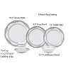 Lorren Home Trends Porcelain Wavy Edge Dinnerware Set, 24 Piece Service for 4 by Lorren Home Trends: Victoria Design - 2 of 4