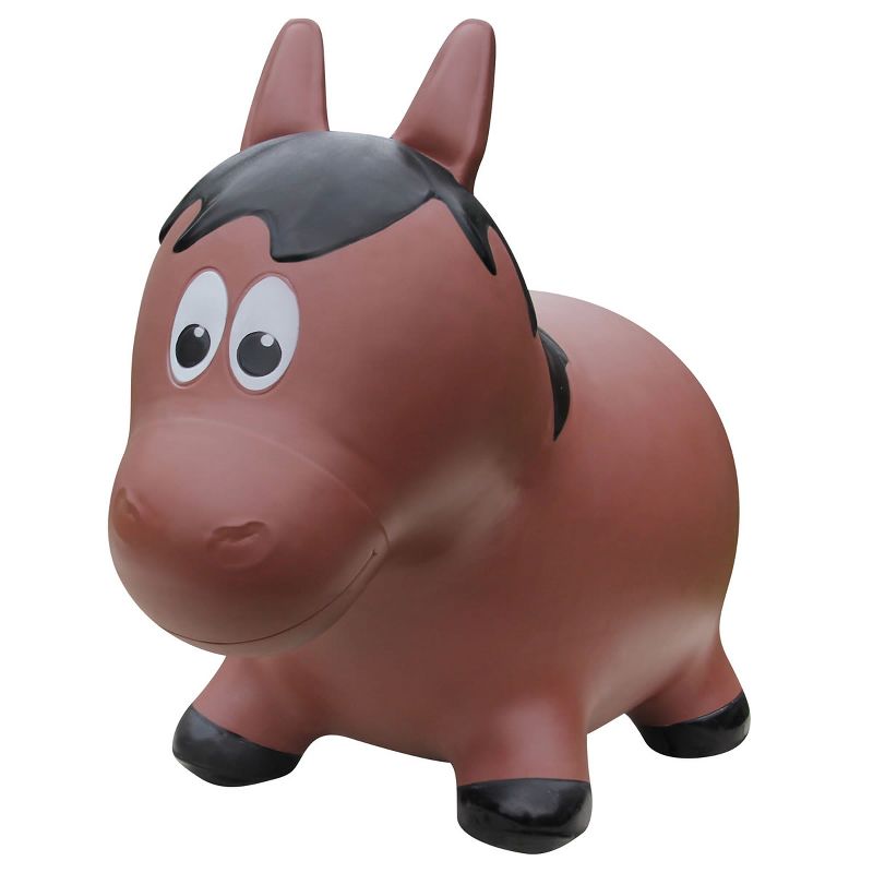 Farm Hoppers Inflatable Bouncing Brown Horse, 1 of 4