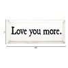 Slickblue Love You More Wooden Sign – Rustic Couple’s Wall Decor for Home, Wedding or Anniversary – 7x18, Color Options - 3 of 3