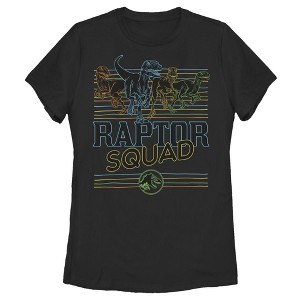 Women's Jurassic World: Camp Cretaceous Retro Raptor Squad T-Shirt - 1 of 3
