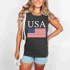 Simply Sage Market USA Flag Solid Garment Dyed Tank - 2 of 2