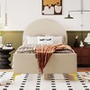 NicBex Classic Twin/Full Upholstered Bed Frame with Velvet Semi-Circle Shaped Headboard,Platform Bed Frame with Gold Mental Legs,No Box Spring Needed - 2 of 4