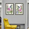 FONTOI 2pcs Bird Canvas Wall Art, Botanical Wall Decor Living Room, Dining Room Decor Framed Wall Art for Hallway, Multicolored 20"* 28"*1.2" - 4 of 4