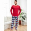 INSPIRE CHIC Men's Sleepwear Long Sleeve Tops and Pants Plaid Family Pajamas Set - 2 of 4