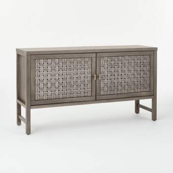 Palmdale Woven Door Console Gray - Threshold™ designed with Studio McGee