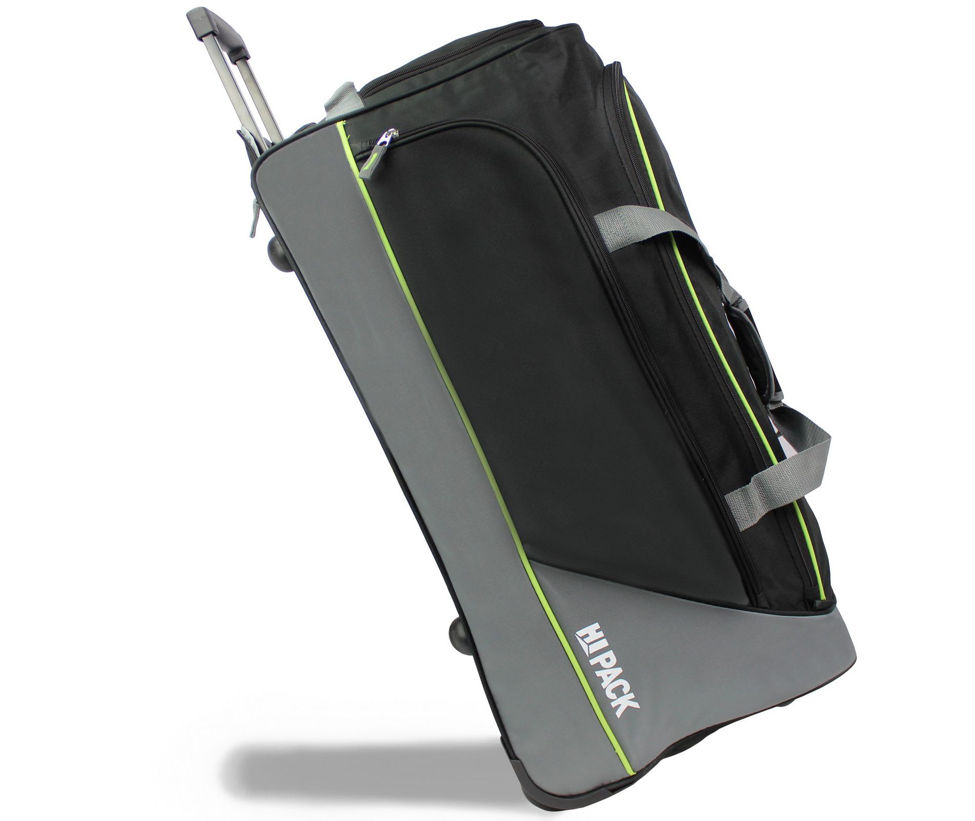 World Traveler Hipack Lightweight 28-Inch Rolling Duffel Bag - Black Grey