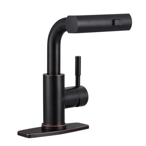 WOWOW 11.3 in. Single Handle Pull Down Sprayer Kitchen Faucet with Advanced Spray - 1 of 4
