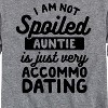 Boys' - Instant Message - Not Spoiled Auntie Long Sleeve Graphic T-Shirt - 2 of 4