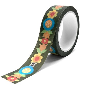 Mary Engelbreit Green Flowers Crafting Washi Tape - 1 of 2