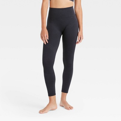 Nimble Ribbed Seamless 7/8 Legging- Pecan– HyperLuxe Activewear