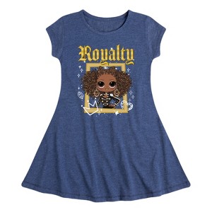 Girls' - LOL Surprise! - Royal Bee Fit & Flair Cap Sleeve Dress - 1 of 3