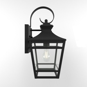 Maggift Large Outdoor Wall Sconce, Wall Outdoor Porch Light, Waterproof Black Outdoor Wall Sconce with Clear Glass, Black, 8.63"*7.50"*16.50" - 1 of 4