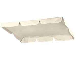 Yescom Swing Canopy Replacement UV30+ 180gsm Patio Top Cover Outdoor Ivory Black - 1 of 4