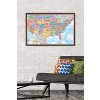 Trends International USA Map 2023 Framed Wall Poster Prints - 2 of 4