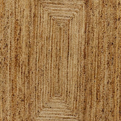Cottage Charm Braided Jute Area Rug, 8' x 10', Natural Brown