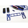 Tandem Car Trailer with Tire Rack Blue "Mopar" for 1/43 Scale Model Cars by GMP - 3 of 4