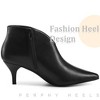 Perphy Women's Pointed Toe V Shape Stiletto Heel Ankle Booties - 4 of 4