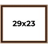 PosterPalooza | Photo Size Weathered Gold Picture Frame - UV Acrylic, Foam Board Backing, Hanging Hardware - 2 of 4