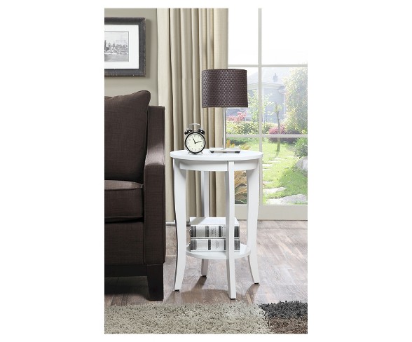 American Heritage Round End Table - Convenience Concepts