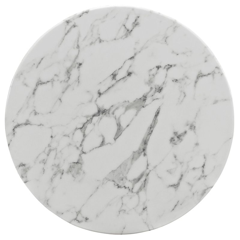 Lippa Round Artificial Marble Dining Table - Modway, 4 of 7