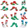 Joyfy 2025 Christmas Advent Calendar: 12-Pair Warm Cotton Socks for Adult Women – 4 Knee-High & 8 Low-Cut Styles, Countdown Calendar for Xmas - 2 of 4