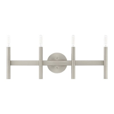 Brushed Nickel 4-Light ADA Compliant Bathroom Vanity Light