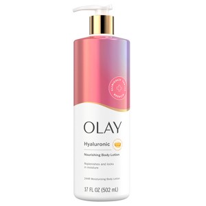 Olay Nourishing + Hyaluronic Acid 17oz Lotion Pump - 1 of 4