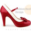 Perphy Women's Bow Platform Ankle Strap Stiletto Heels Mary Jane Pumps - 4 of 4