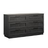 Sauder Tiffin Line Horizontal 6 Drawer Dresser Raven Oak - 4 of 4