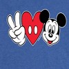 Women's - Disney - Peace Love Mickey Short Sleeve Graphic T-Shirt - 2 of 4