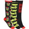 Dr. Seuss How The Grinch Stole Christmas Socks 3-Pack Adult Mid-Calf Crew Socks Storybook Design Gift Box Set Multicolored - 3 of 4